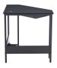 Triangle Computer Desk,Corner Desk With Smooth Keyboard Tray& Storage Shelves ,Compact Home Office,Small Desk With Sturdy Steel Frame As Workstation F