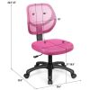 Low-back Computer Task Office Desk Chair with Swivel Casters for Kids