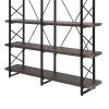[VIDEO] Home Office 5 Tier Bookshelf, X Design Etageres Storage Shelf, Industrial Bookcase for Office with Metal Frame