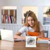 USB Rechargeable Mini 3 Speed Low Noise Electric Desk Fan