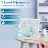 USB Rechargeable Mini 3 Speed Low Noise Electric Desk Fan